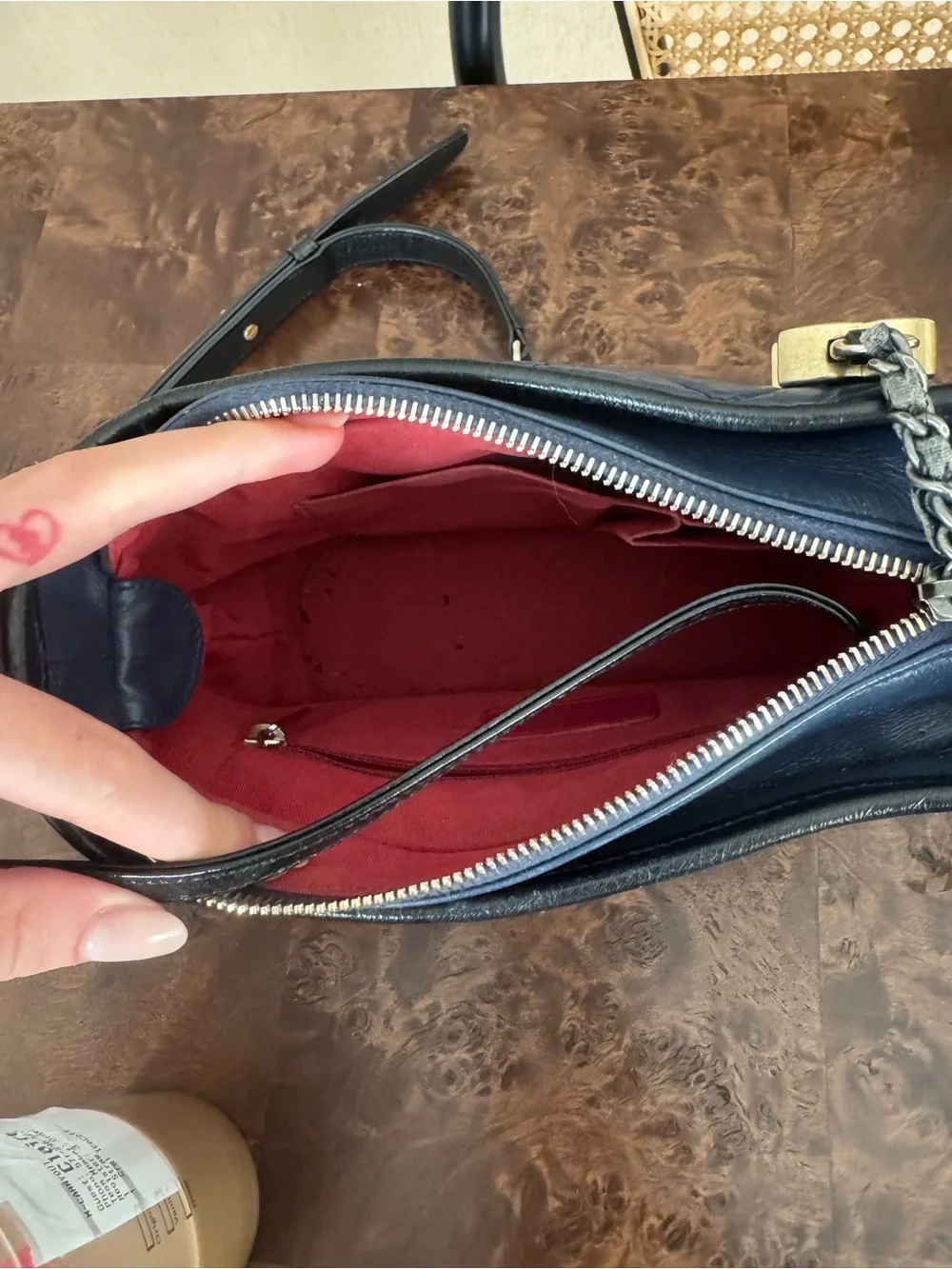 USED - Chanel Gabrielle Bag Navy and Black